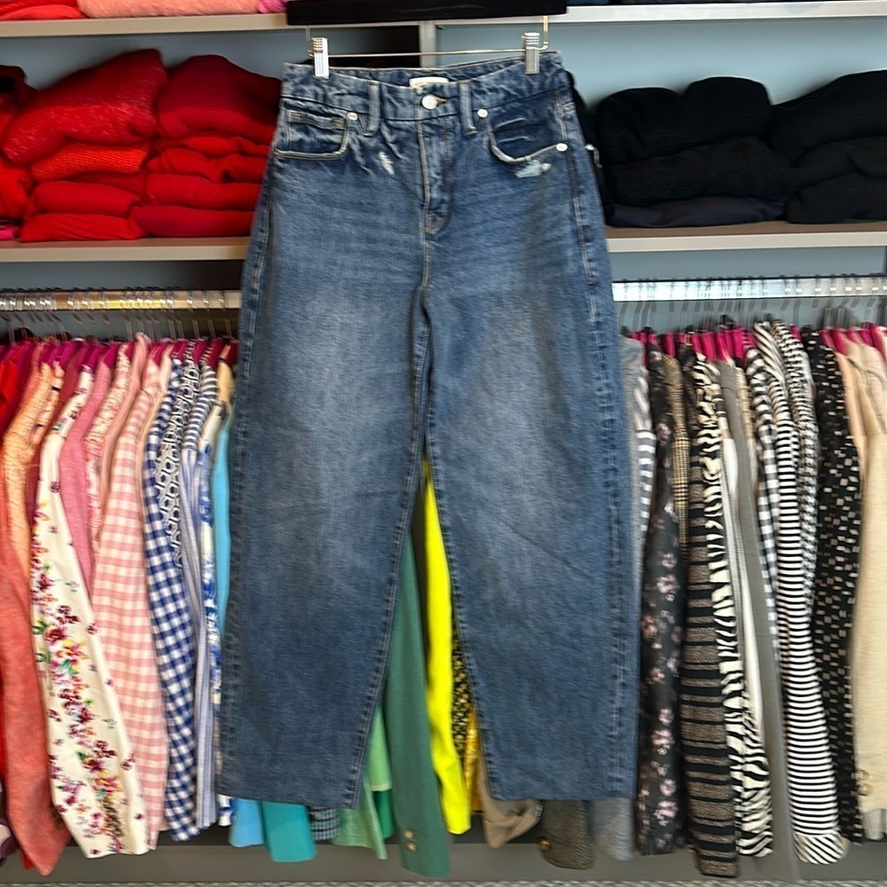 Good American wide leg jeans size 2